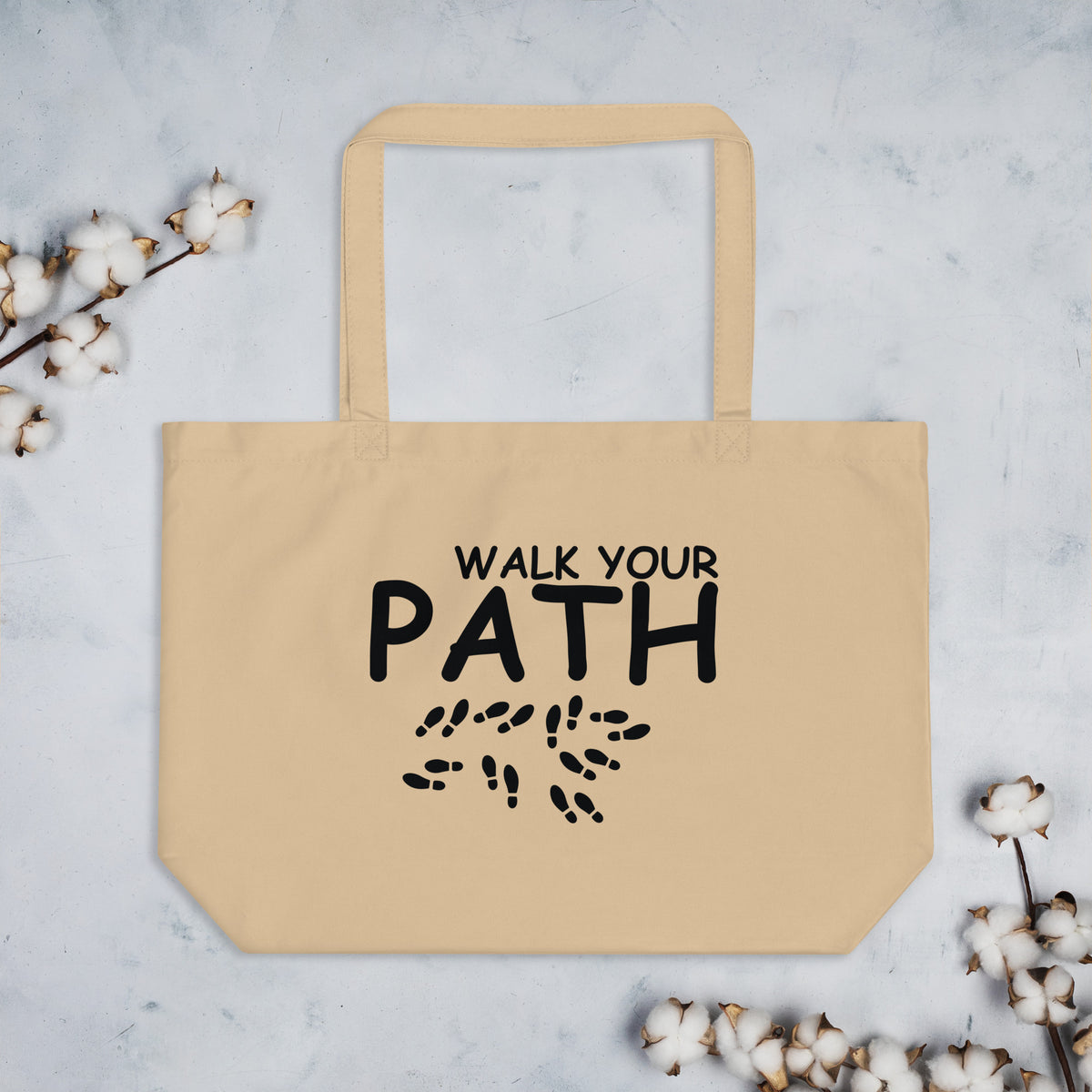 Walk Your Path - Inspiring Organic Tote Bag - Default Title - Tote Bags