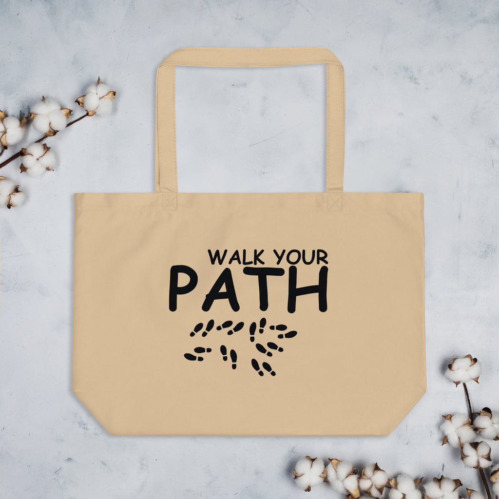 Walk Your Path - Inspiring Organic Tote Bag - Default Title - Tote Bags