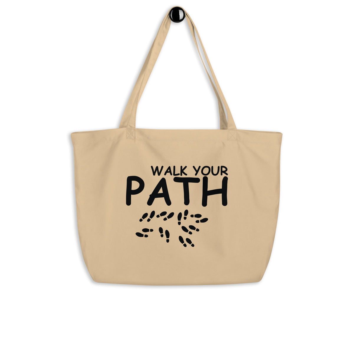 Walk Your Path - Inspiring Organic Tote Bag - - Tote Bags