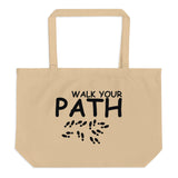 Walk Your Path - Inspiring Organic Tote Bag - - Tote Bags