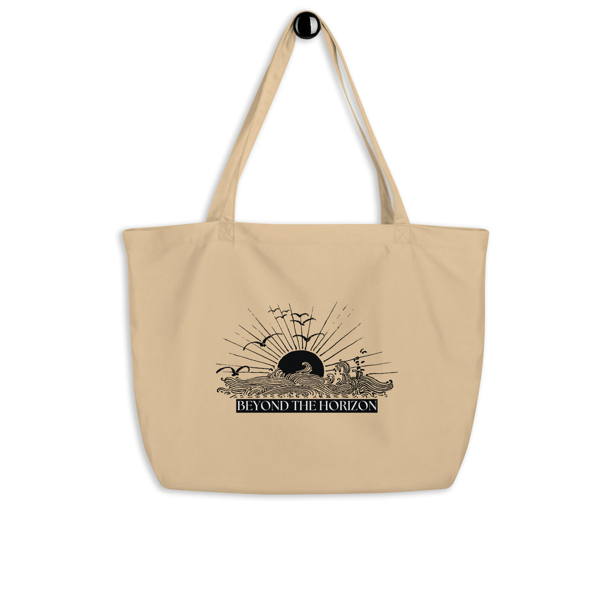 Beyond the Horizon - Adventure-Inspired Organic Tote - - Tote Bags