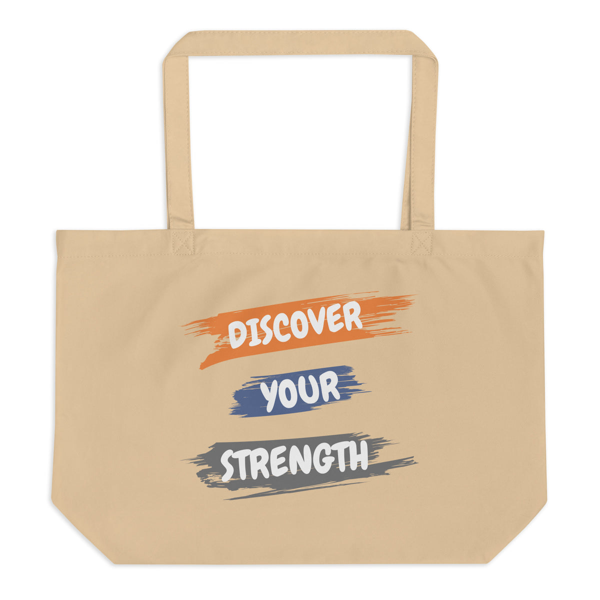 Find Your Power - Discover Your Strength Organic Bag - - Tote Bags