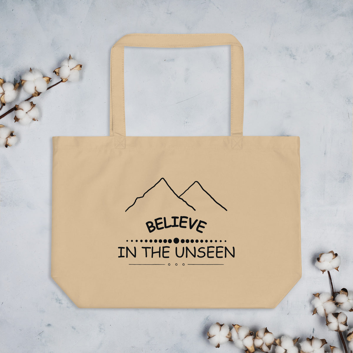 Believe in the Unseen - Inspirational Organic Tote - Default Title - Tote Bags