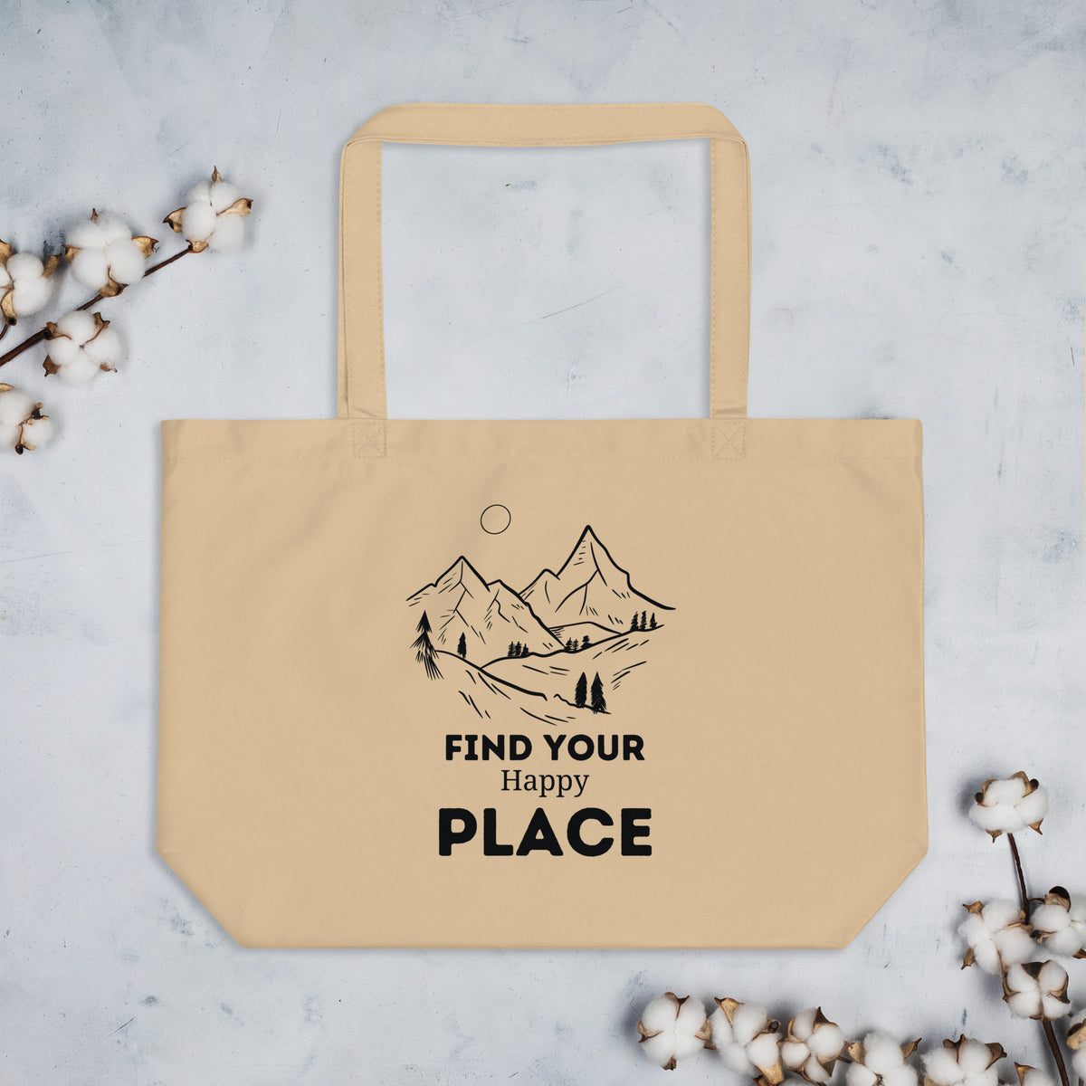 Tranquil Moments - Find Your Happy Place Tote Bag - Default Title - Tote Bags