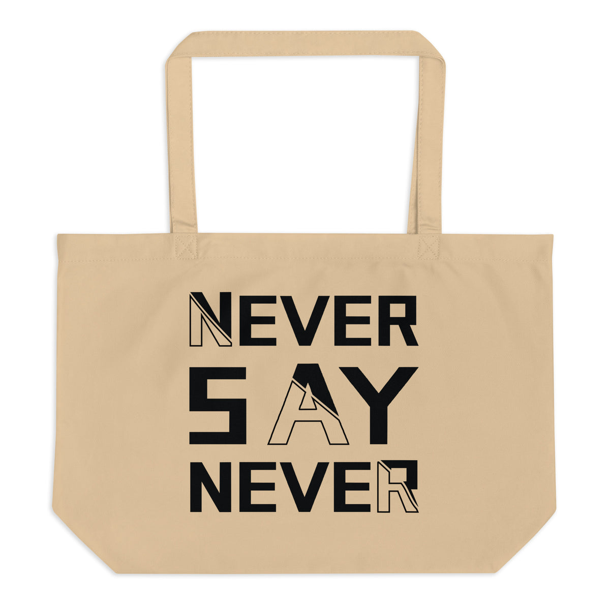 Persevere with Style - Never Say Never Tote Bag - - Tote Bags