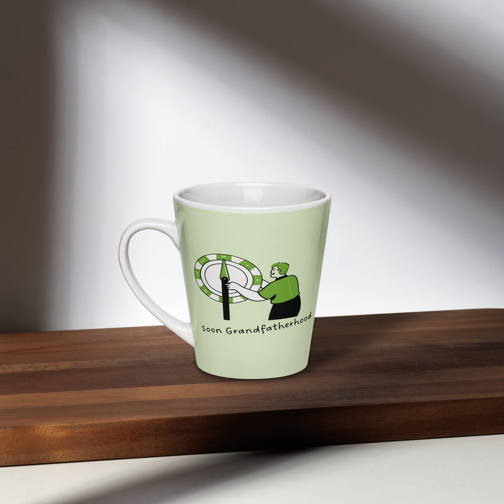 Targeting Joy: Grand fatherhood in Sight Mug - - Latte Mug