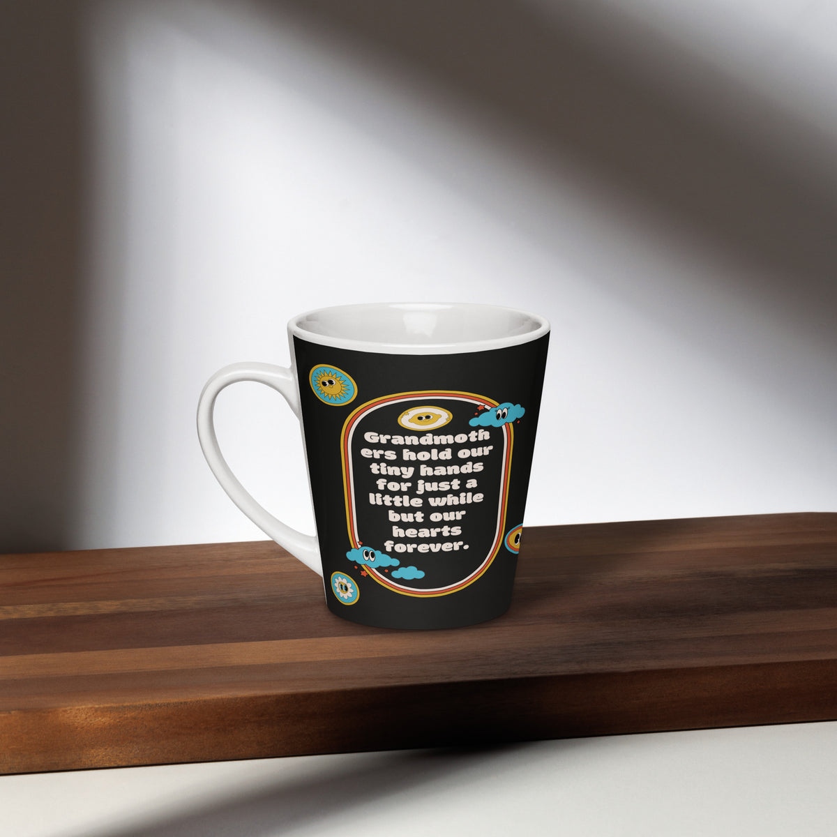 Grandma's Forever Hold - Tiny Hands, Eternal Hearts Mug - - Latte Mug