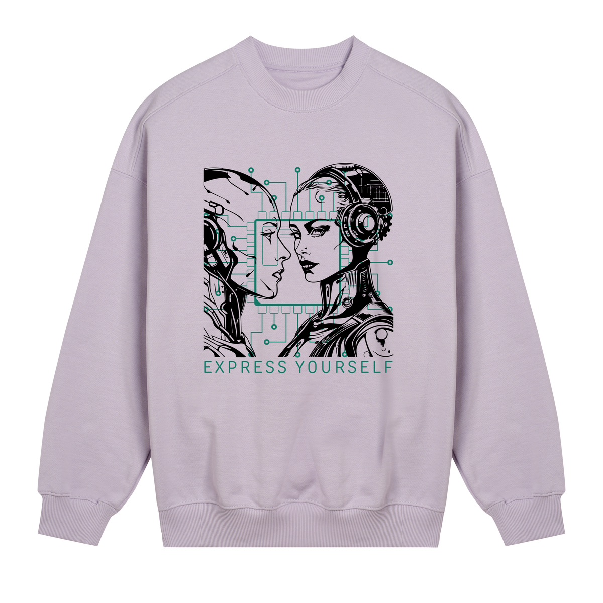 Connected Couture - Stylish Sweatshirt - Lavender women - Sweatshirts