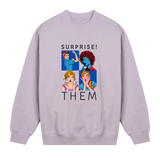 Pop Art Fusion Sweatshirt - Lavender women - Sweatshirts