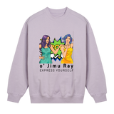 Retro Glam Oversized Sweatshirt - Lavender women - Sweatshirts