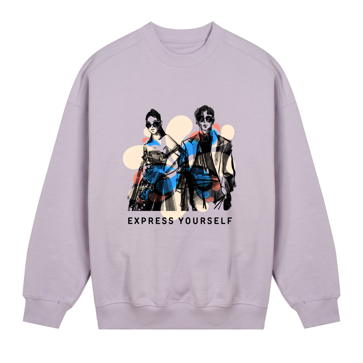 Vivid Style - Oversized Sweatshirt - Lavender women - Sweatshirts