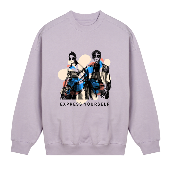 Vivid Style - Oversized Sweatshirt - Lavender women - Sweatshirts