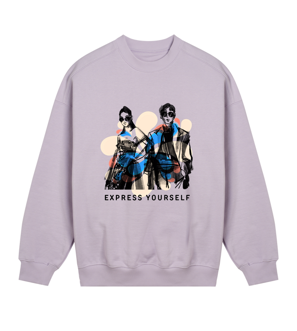 Vivid Style - Oversized Sweatshirt - Lavender women - Sweatshirts