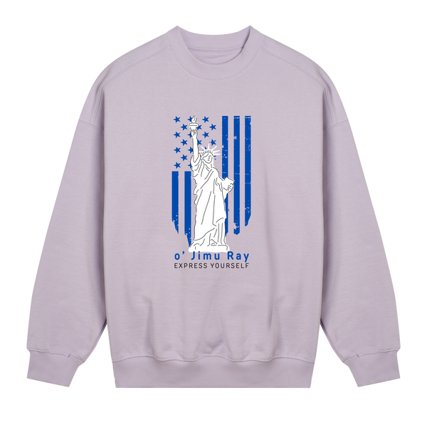 Patriot Spirit Women's Sweatshirt - o' Jimu Ray 4th July Special - Lavender women - Sweatshirts