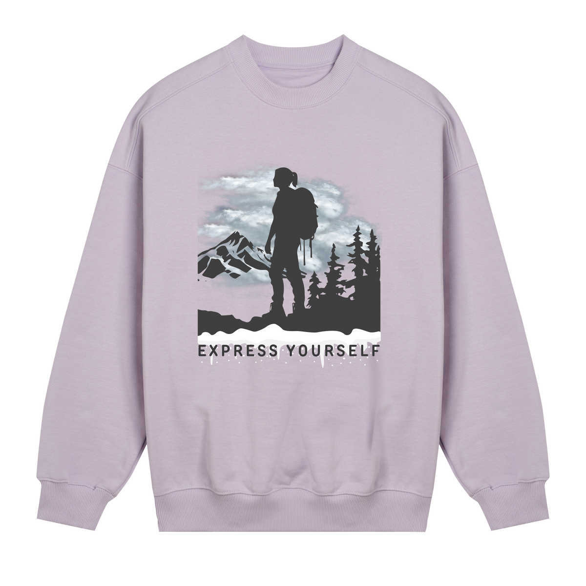 Journey in Style - Women's Oversized Sweatshirt - Lavender women - Sweatshirts