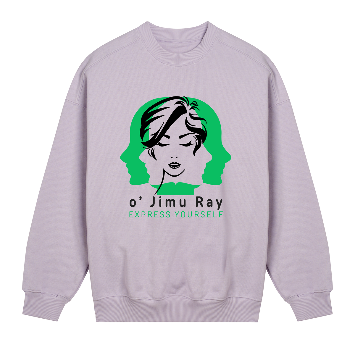 Expressive Elegance - Oversized Sweatshirt - Lavender women - Sweatshirts