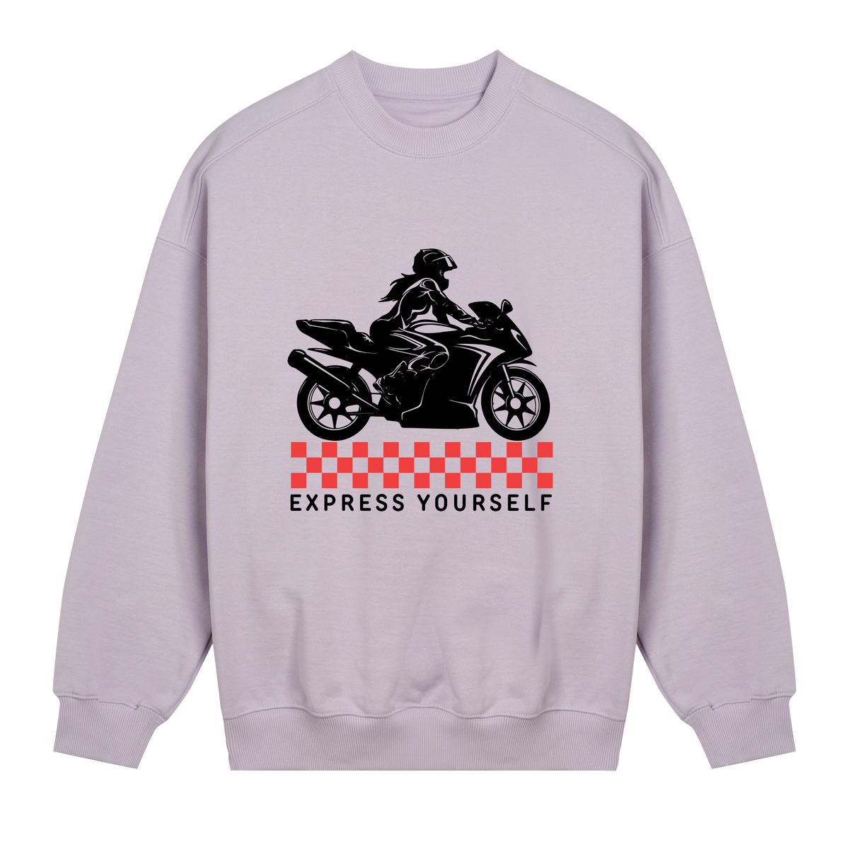 Fearless Racing Style - Minimalist Sweatshirt - Lavender women - Sweatshirts