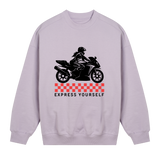 Fearless Racing Style - Minimalist Sweatshirt - Lavender women - Sweatshirts