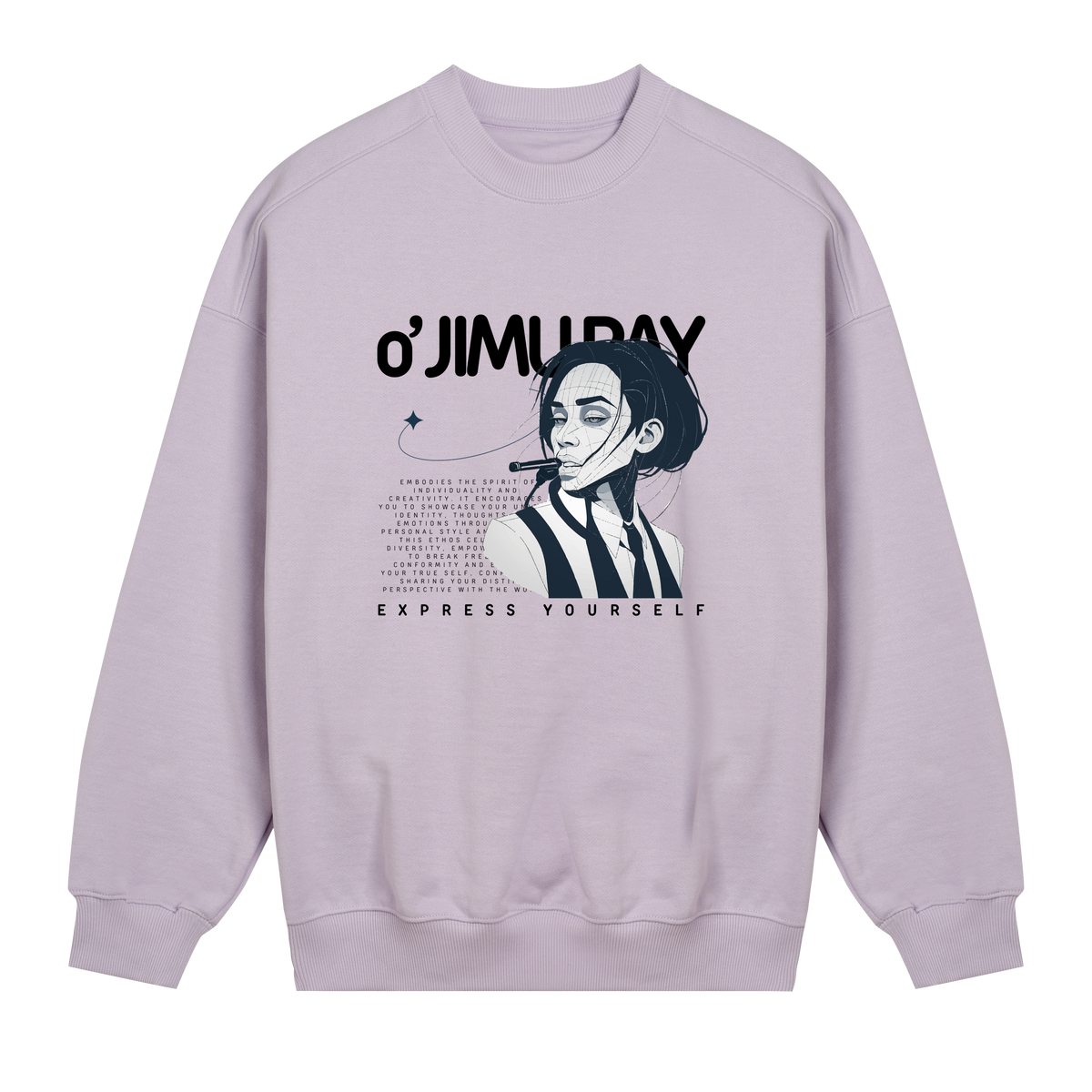 Cigarette Chic Sweatshirt - Lavender women - Sweatshirts