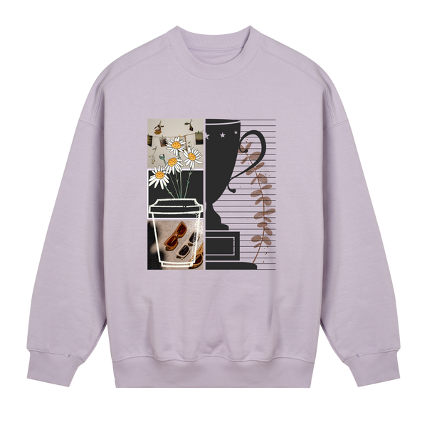 Retro Daisy Delight Sweatshirt - Lavender women - Sweatshirts