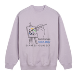 Canvas of Creativity - Women's Sweatshirt - Lavender women - Sweatshirts