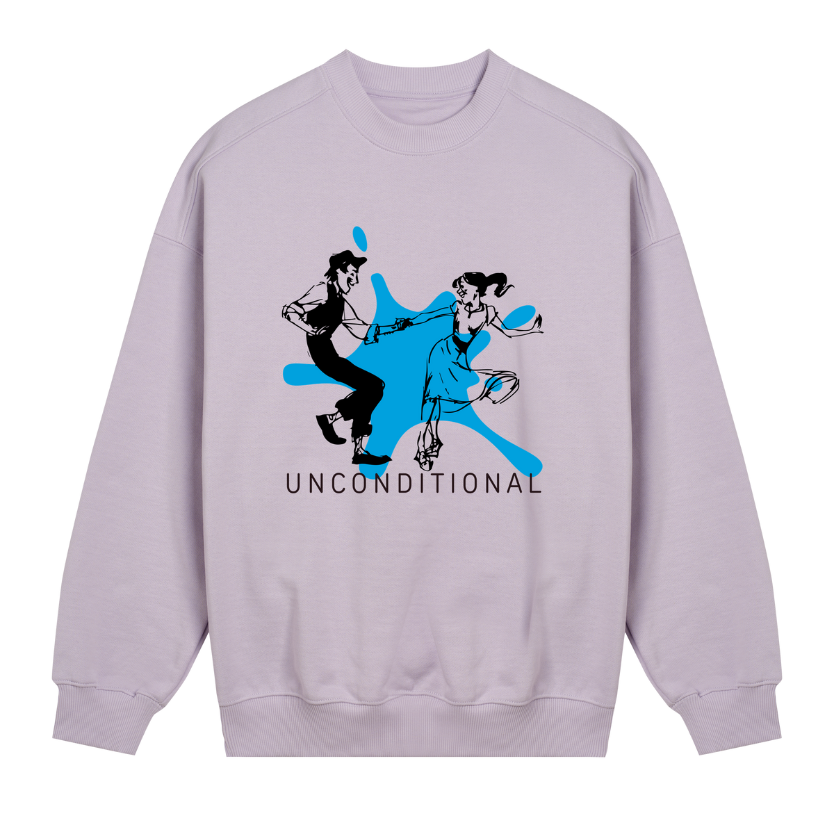 Unconditional Art - Blue Splash Sweatshirt - Lavender women - Sweatshirts