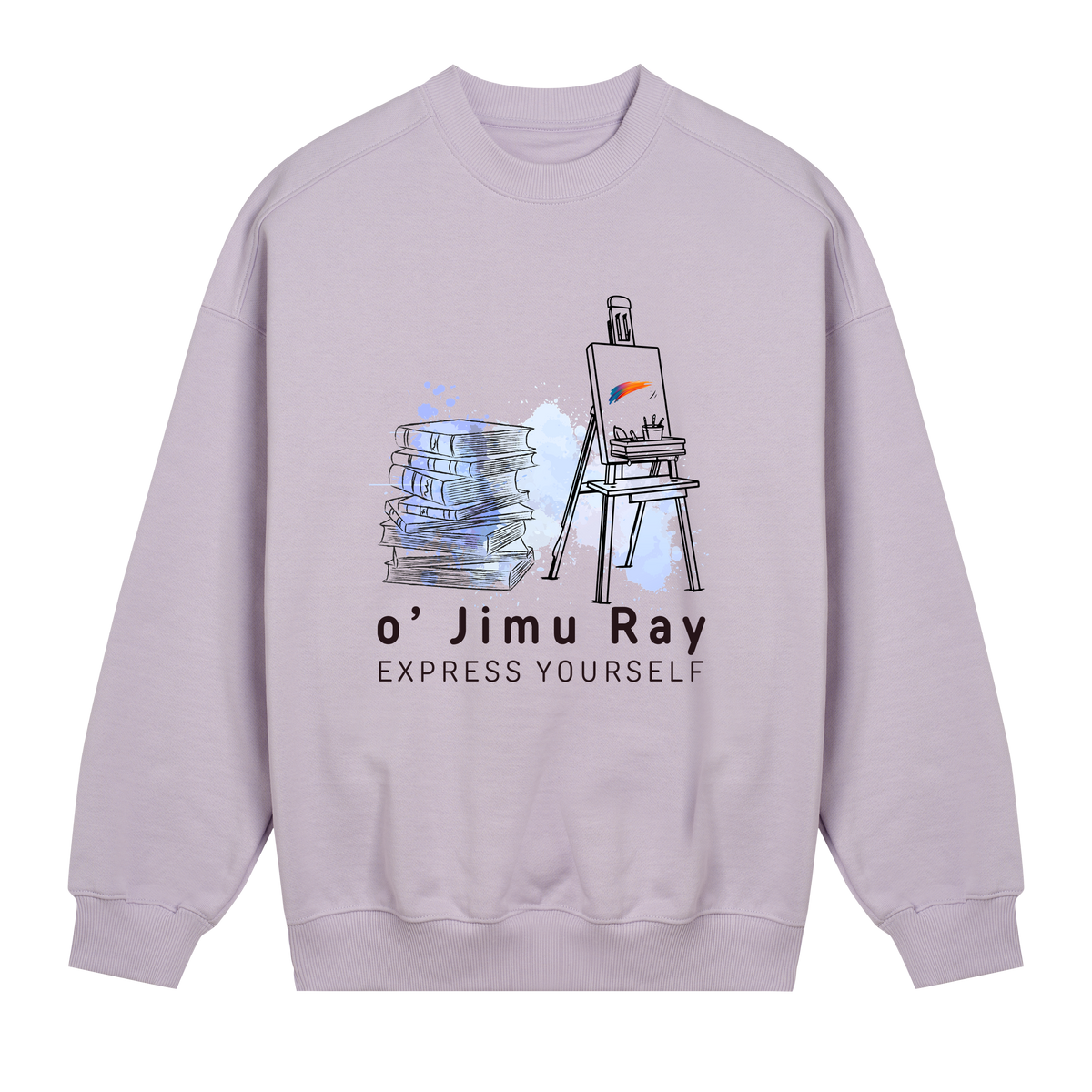 Art & Literature - Unique Oversized Sweatshirt - Lavender women - Sweatshirts