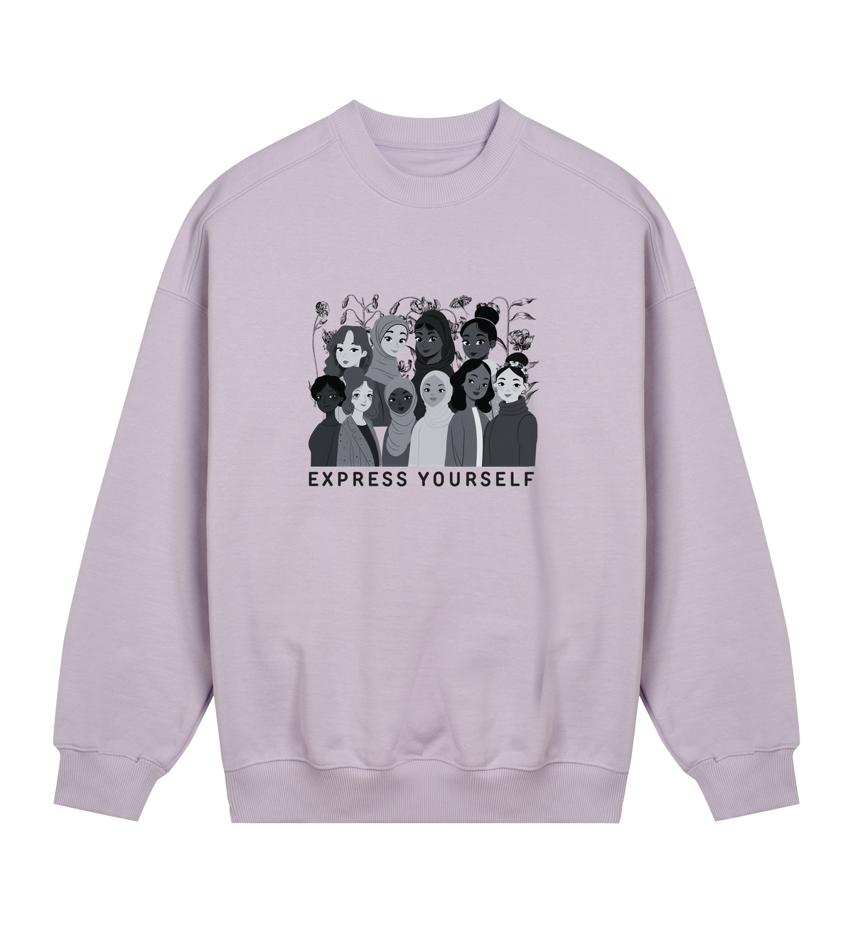 Empowered and Expressive - Oversized Sweatshirt - Lavender women - Sweatshirts