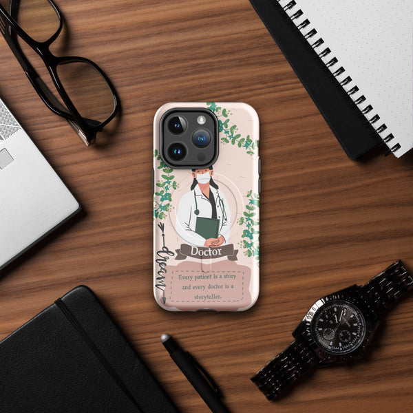 Storyteller in Scrubs – Doctor’s Gift Case - iPhone 14 Pro - Phone Case