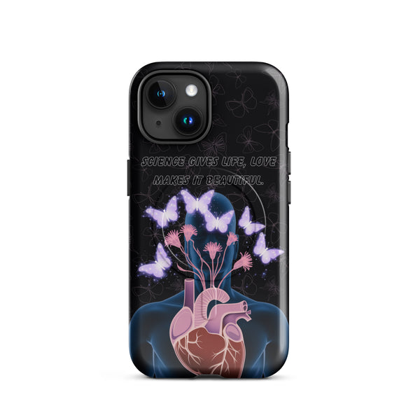 Science Meets Heart – Medical Tough Case - iPhone 15 - Phone Case