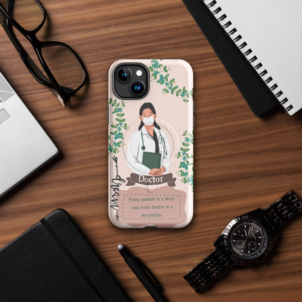 Storyteller in Scrubs – Doctor’s Gift Case - iPhone 15 Plus - Phone Case