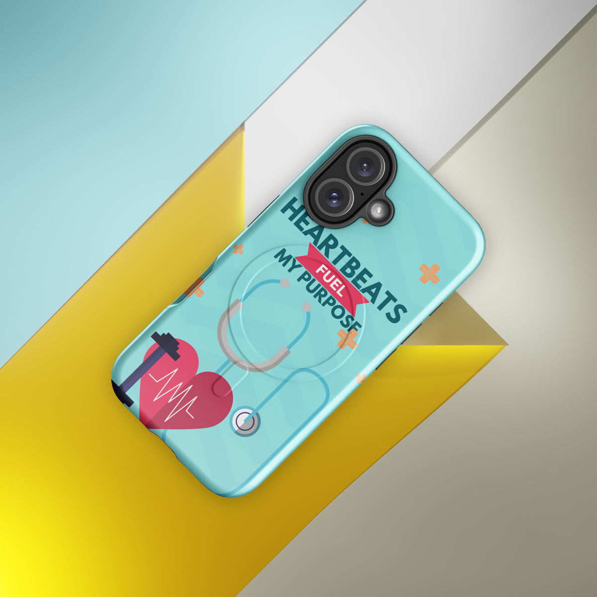 Heartbeat Drive – Gift Case for Doctors - iPhone 16 - Phone Case