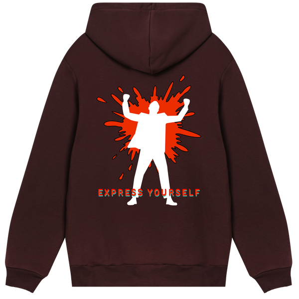 Iconic Expression - Bold Style Hoodie - Maroon men - Hoodies