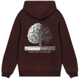 Strong Roots - Express Yourself Hoodie - Maroon men - Hoodies