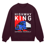 King of the Road - Express Yourself - Maroon men - Sweatshirts