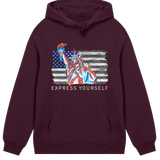 Liberty in Style - o' Jimu Ray 4th July Special - Maroon men - Hoodies