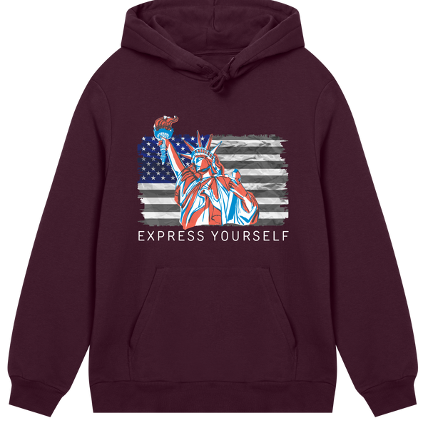 Liberty in Style - o' Jimu Ray 4th July Special - Maroon men - Hoodies