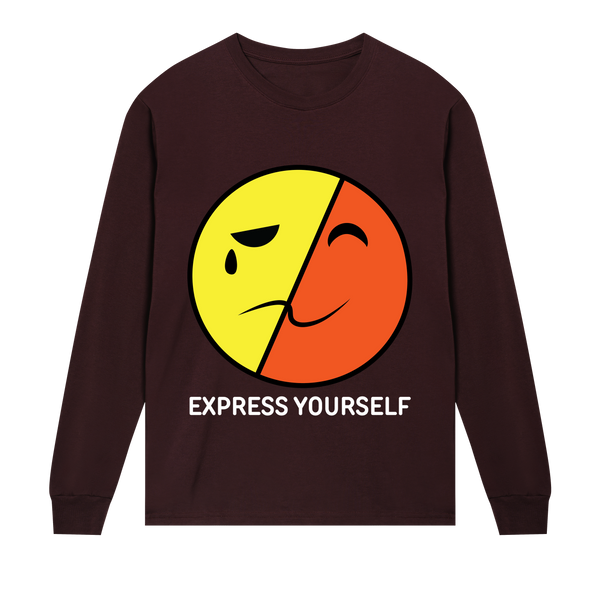 Split Emotions - Boldly Express - Maroon men - Long Sleeve T-shirts