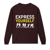 Redefine Fashion - Express Yourself in Style - Maroon men - Long Sleeve T-shirts