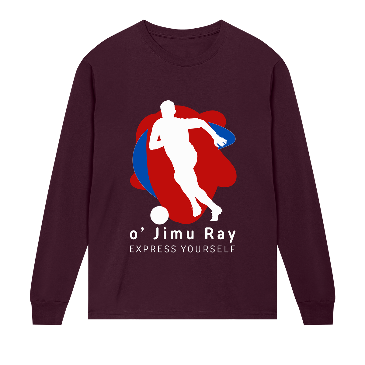 Run with Passion - Bold Full Sleeve - Maroon men - Long Sleeve T-shirts