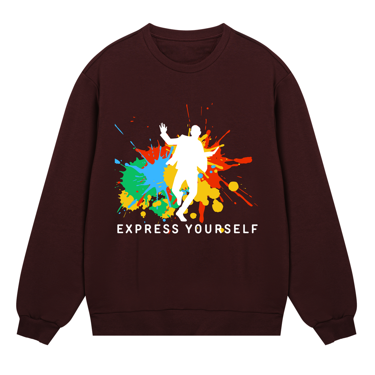 Splash of Expression Sweatshirt - Maroon men - Sweatshirts