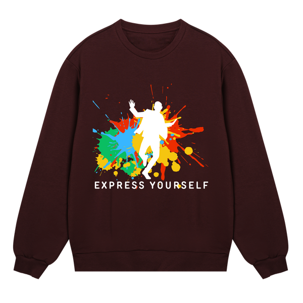 Splash of Expression Sweatshirt - Maroon men - Sweatshirts