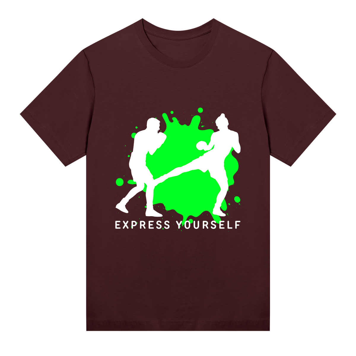 Kick into Style - Bold Design - Maroon women - T-shirts