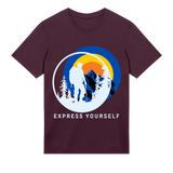 Mountain Majesty - Stylish Trek - Maroon men - T-shirts