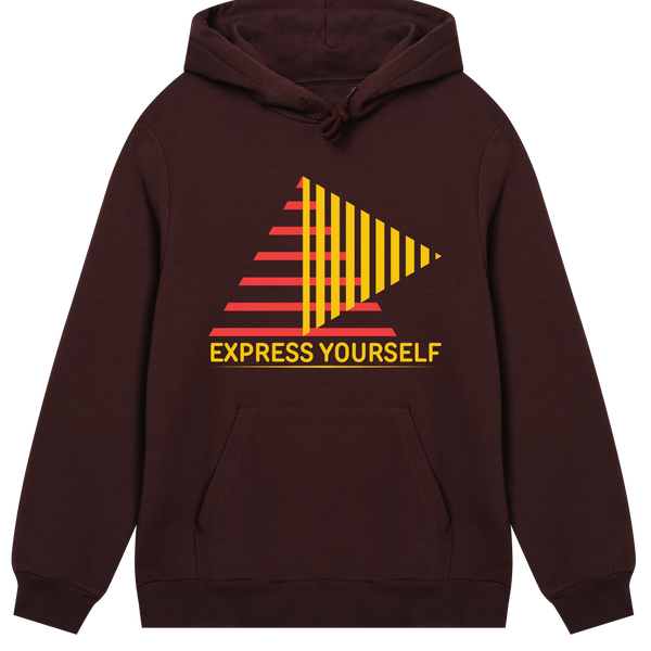 Bold Stripes - The Express Yourself Hoodie - Maroon men - Hoodies