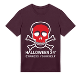 Red Skull Minimalist Design - Maroon men - T-shirts