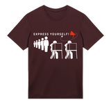 Expressive Megaphone Tee - Maroon men - T-shirts