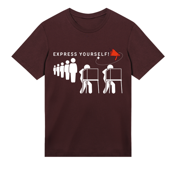 Expressive Megaphone Tee - Maroon men - T-shirts