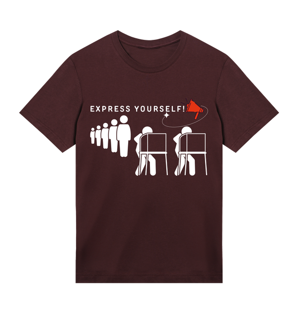 Expressive Megaphone Tee - Maroon men - T-shirts