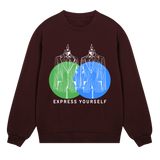 Express Your Elegance - Suit Silhouettes - Maroon men - Sweatshirts